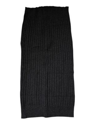 Dolce & Gabbana Black Cashmere Knitted Neck Warmer Foulard Scarf