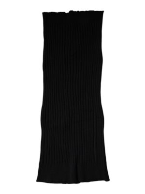 Dolce & Gabbana Black Cashmere Knitted Neck Warmer Foulard Scarf