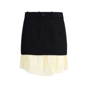 Balenciaga Double-layer Mini Skirt