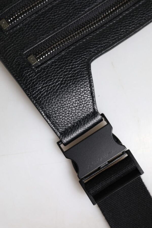 Dolce & Gabbana Black Calfskin Leather Messenger Crossbody Bag - Image 7