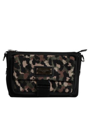 Dolce & Gabbana Multicolor Leopard Jacquard Crossbody Bag