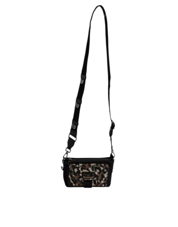 Dolce & Gabbana Multicolor Leopard Jacquard Crossbody Bag - Image 8