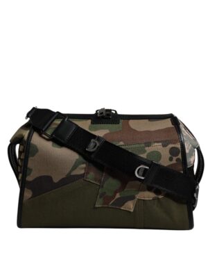 Dolce & Gabbana Multicolor Camouflage Patchwork Crossbody Bag