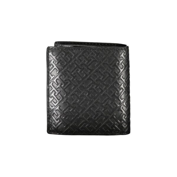 Tommy Hilfiger Sleek Black Leather Dual-Compartment Wallet - Image 2