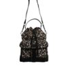 Dolce & Gabbana Multicolor Leopard Cotton Shoulder Bucket Bag - Image 2