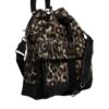 Dolce & Gabbana Multicolor Leopard Cotton Shoulder Bucket Bag - Image 4