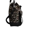 Dolce & Gabbana Multicolor Leopard Cotton Shoulder Bucket Bag - Image 5