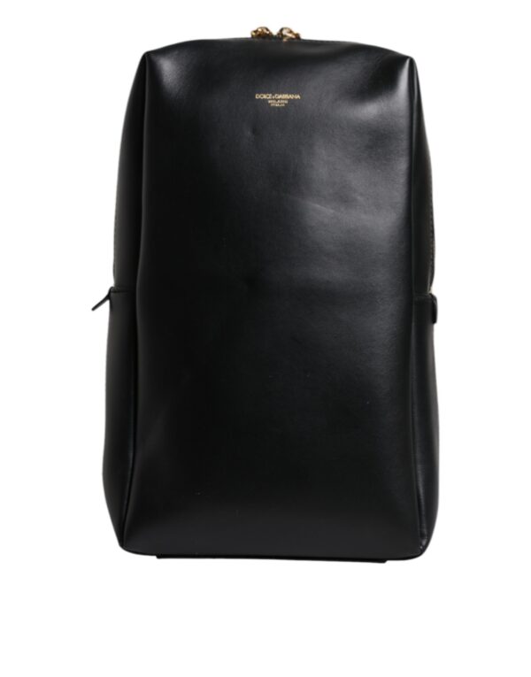 Dolce & Gabbana Black Logo Leather Belt Waist Shoulder Men Crossbody Bag