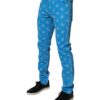 Dolce & Gabbana Blue Logo Monogram Cotton Skinny Denim Jeans - Image 3