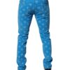 Dolce & Gabbana Blue Logo Monogram Cotton Skinny Denim Jeans - Image 4