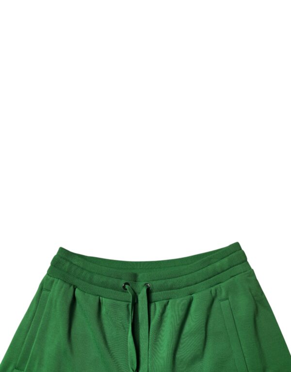 Dolce & Gabbana Green Cotton Men Sweatshorts Bermuda Shorts - Image 5