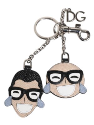 Dolce & Gabbana Multicolor #DGFAMILY Logo Badge Holder Keychain Keyring