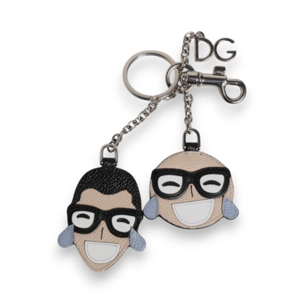 Dolce & Gabbana Multicolor #DGFAMILY Logo Badge Holder Keychain Keyring - Image 3