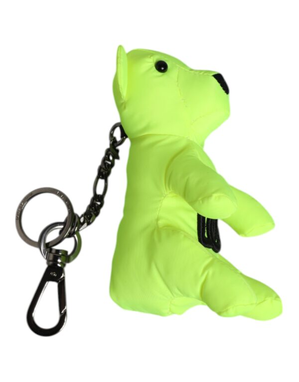 Dolce & Gabbana Green Bear Embroidered Logo Keychain Clasp Keyring - Image 3