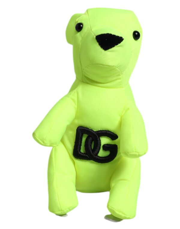 Dolce & Gabbana Green Bear Embroidered Logo Keychain Clasp Keyring - Image 5