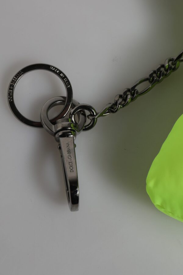 Dolce & Gabbana Green Bear Embroidered Logo Keychain Clasp Keyring - Image 6