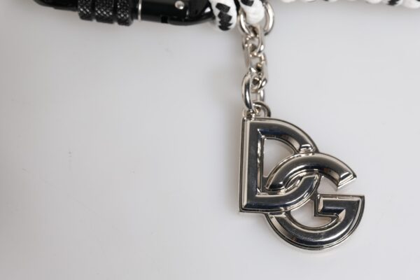 Dolce & Gabbana Multicolor Tape String DG Logo Keychain Polyester Keyring - Image 3
