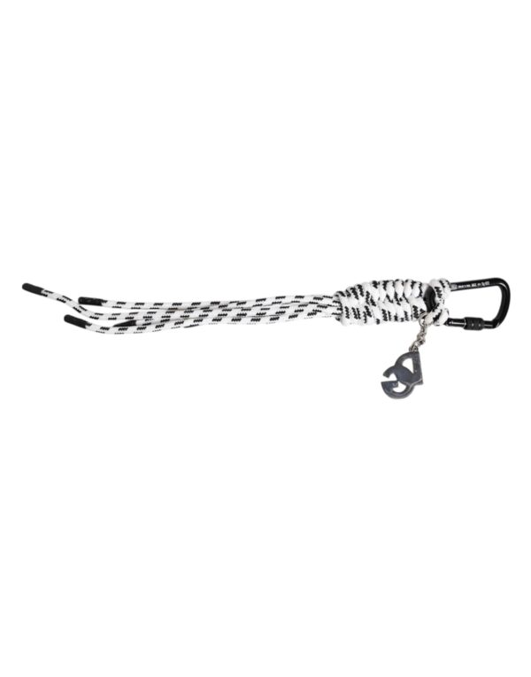 Dolce & Gabbana Multicolor Tape String DG Logo Keychain Polyester Keyring - Image 4