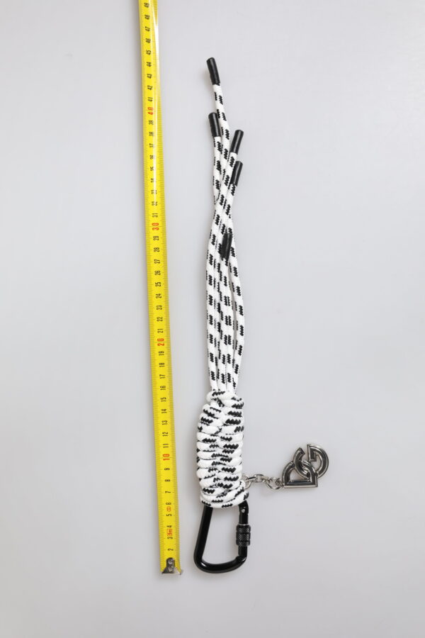 Dolce & Gabbana Multicolor Tape String DG Logo Keychain Polyester Keyring - Image 5