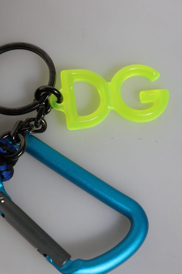 Dolce & Gabbana Multicolor Tape String DG Logo Keychain Polyester Keyring - Image 4