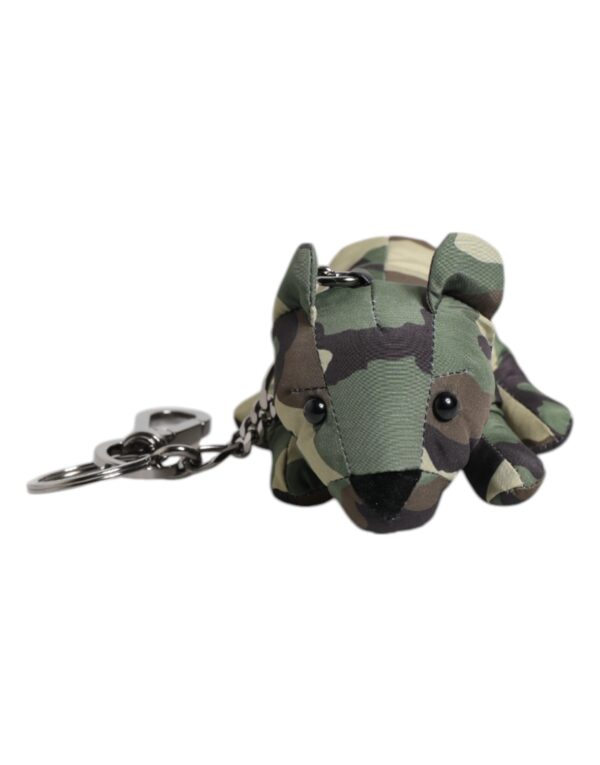 Dolce & Gabbana Multicolor Camouflage Animal Silhouette Keychain Keyring - Image 2
