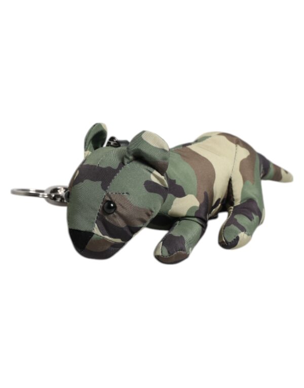 Dolce & Gabbana Multicolor Camouflage Animal Silhouette Keychain Keyring - Image 3