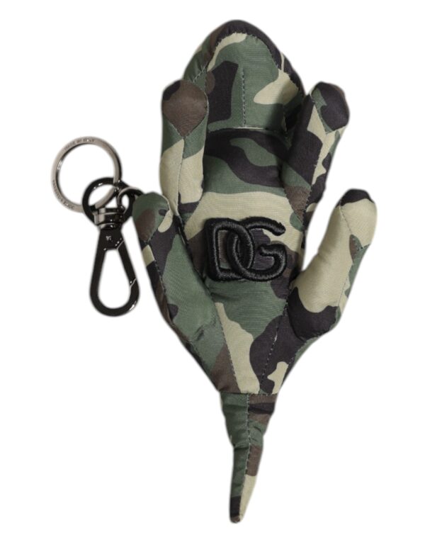 Dolce & Gabbana Multicolor Camouflage Animal Silhouette Keychain Keyring - Image 5
