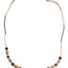 Dolce & Gabbana Black Gold Wooden Beaded Logo Pendant Necklace - Image 2