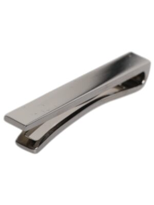 Dolce & Gabbana Black Tone Brass Logo Branded Tie Clip Bar
