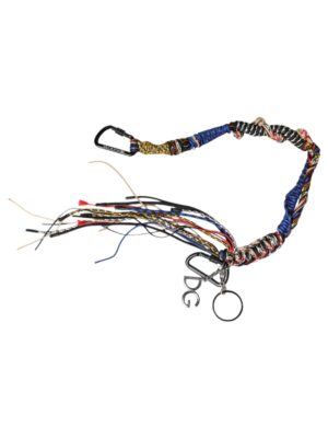 Dolce & Gabbana Multicolor Braided Rope Logo Bag Shoulder Strap