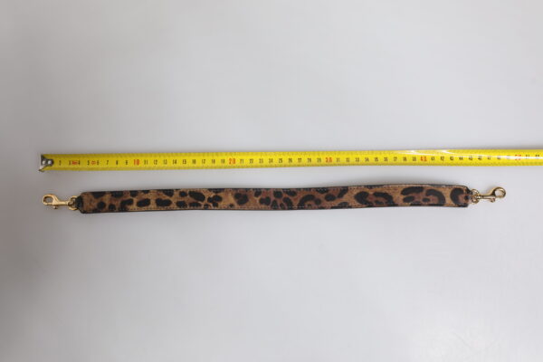 Dolce & Gabbana Brown Leopard Calf Leather Bag Shoulder Strap - Image 7