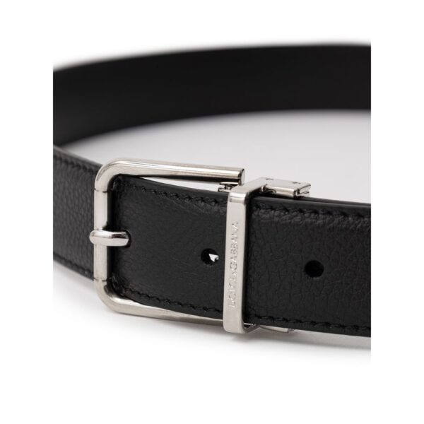 Dolce & Gabbana Black Leather Belt - Image 2