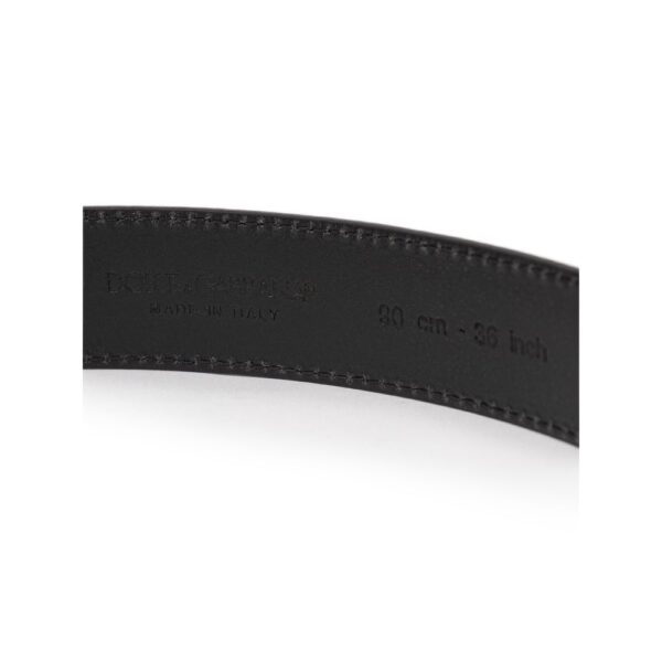 Dolce & Gabbana Black Leather Belt - Image 3