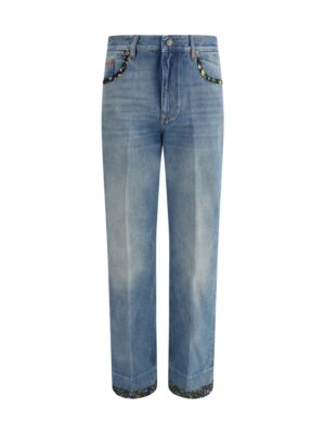 Valentino Jeans with floral details