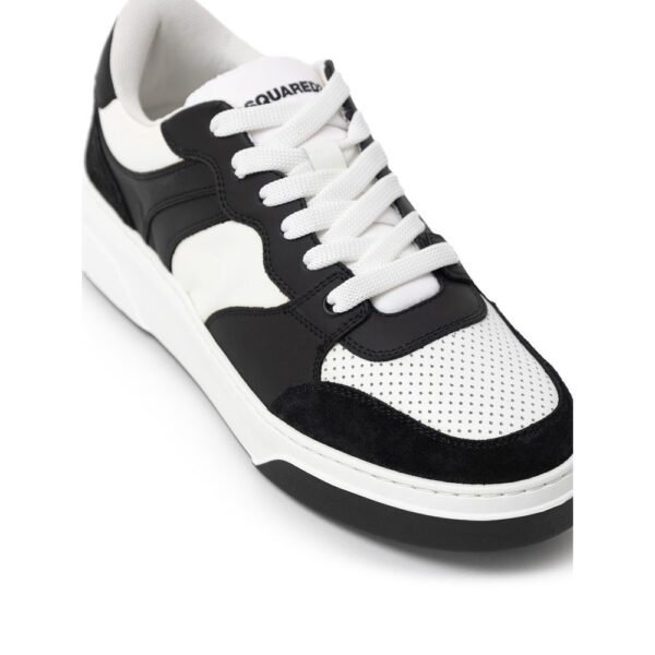 Dsquared² Black And White Leather Sneaker - Image 4