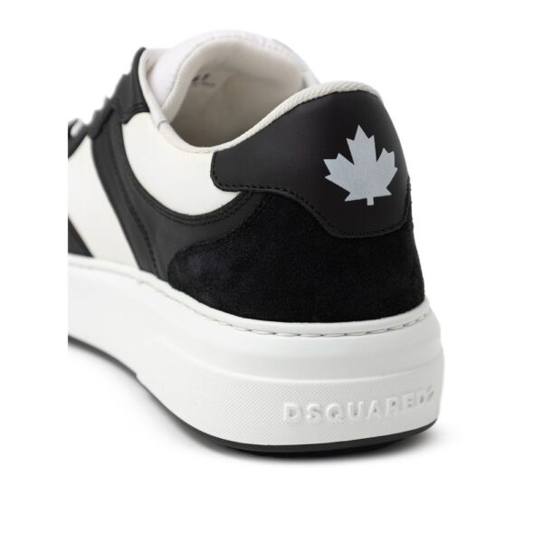 Dsquared² Black And White Leather Sneaker - Image 5