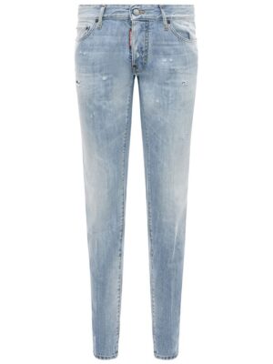 Dsquared² Light Blue Cotton Men Jeans