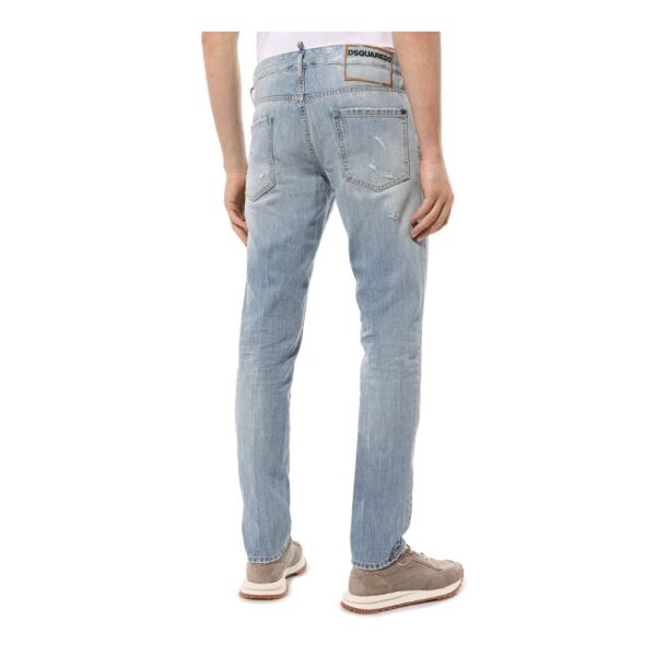 Dsquared² Light Blue Cotton Jeans & Pant - Image 2