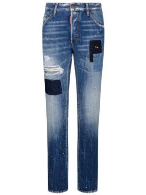 Dsquared² Blue Cotton Jeans & Pant
