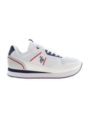 U.S. POLO ASSN. White Polyester Men Sneaker