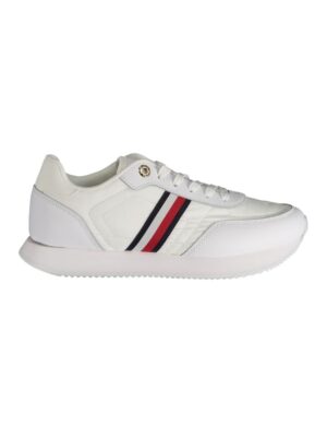 Tommy Hilfiger White Polyester Sneaker