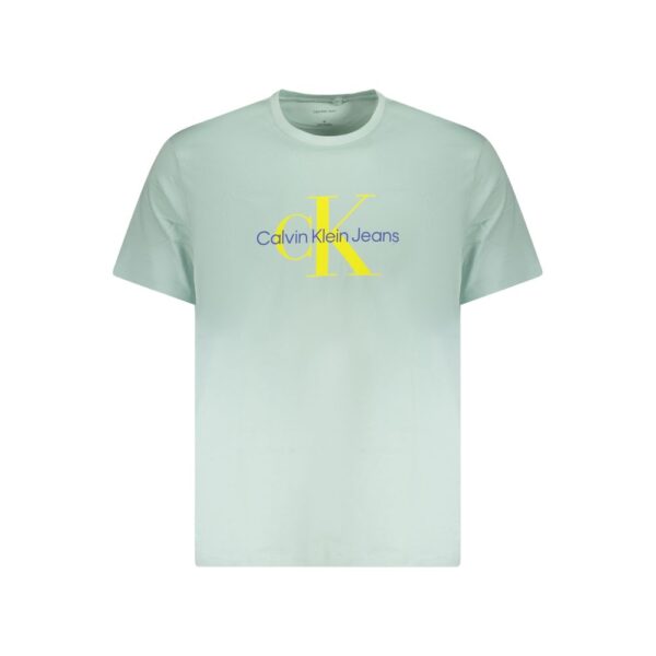 Calvin Klein Green Cotton Men T-Shirt