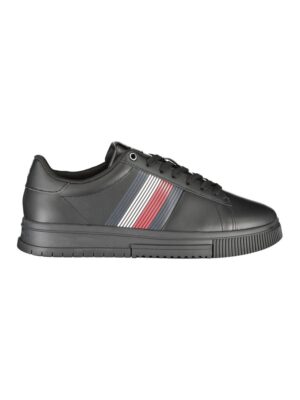 Tommy Hilfiger Black Polyester Sneaker