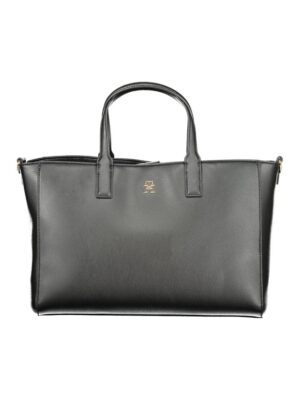 Tommy Hilfiger Black Polyester Women Handbag