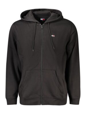 Tommy Hilfiger Black Cotton Men Sweater