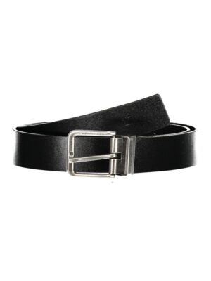 Calvin Klein Black Leather Men Belt
