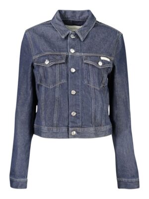 Calvin Klein Blue Cotton Women Jacket