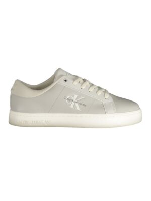 Calvin Klein Gray Leather Men Sneaker