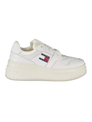 Tommy Hilfiger White Leather Women Sneaker