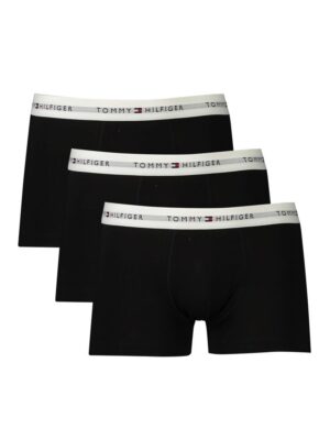 Tommy Hilfiger Black Cotton Men Boxer